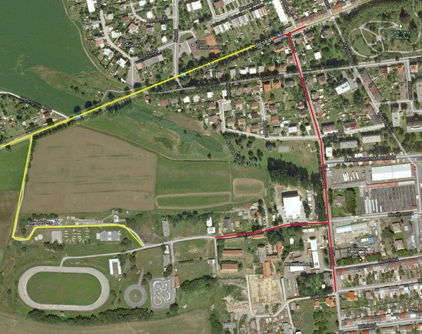 Mapa - příjezd do stanového městečka